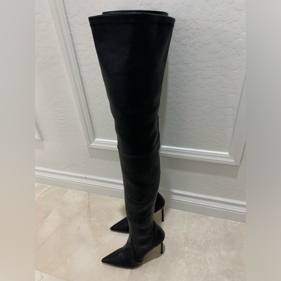 Stuart Weitzman Ultrastuart 100 Stretch Pointed Toe Over the Knee Boot Size 8 - Picture 16 of 16